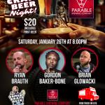 Parable Comedy Craft Beer Night